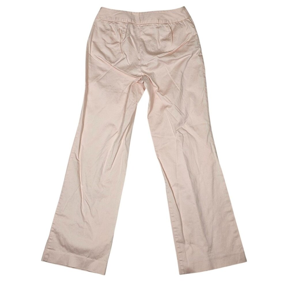 Ann Taylor Factory Store Womens Petites Pink Chino Pants Size 2P Cotton Blend